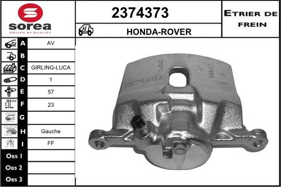 EAI 2374373 - Тормозной суппорт autosila-amz.com