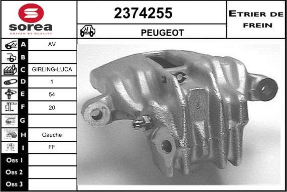 EAI 2374255 - Тормозной суппорт autosila-amz.com