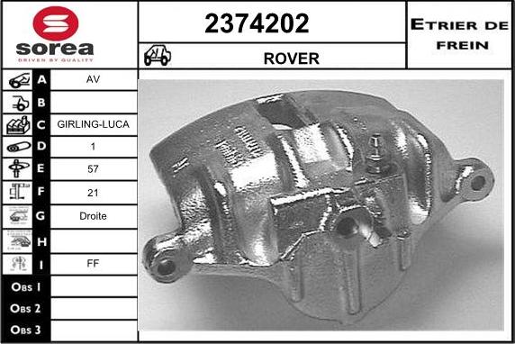 EAI 2374202 - Тормозной суппорт autosila-amz.com