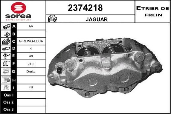 EAI 2374218 - Тормозной суппорт autosila-amz.com