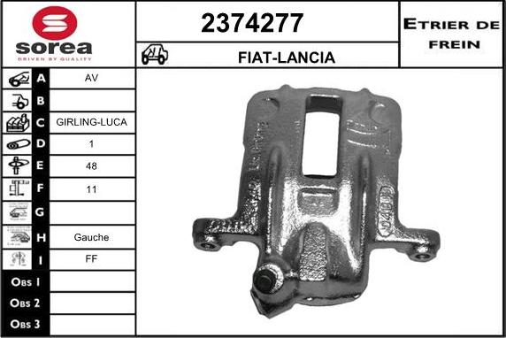 EAI 2374277 - Тормозной суппорт autosila-amz.com