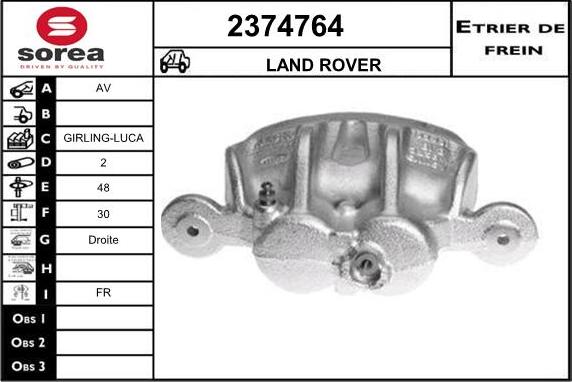 EAI 2374764 - Тормозной суппорт autosila-amz.com