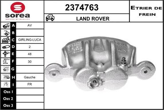 EAI 2374763 - Тормозной суппорт autosila-amz.com