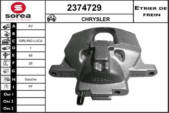 EAI 2374729 - Тормозной суппорт autosila-amz.com