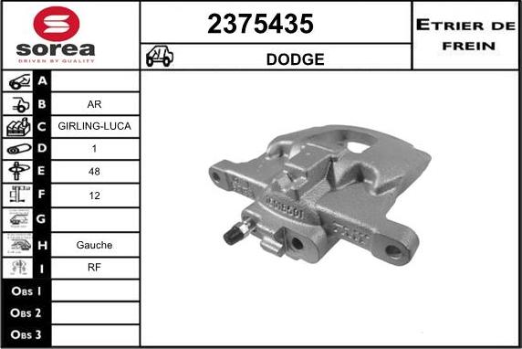 EAI 2375435 - Тормозной суппорт autosila-amz.com