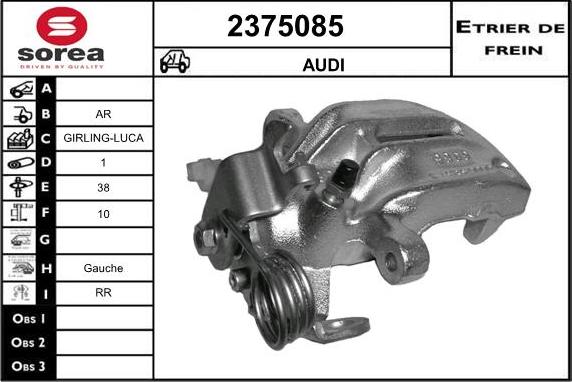 EAI 2375085 - Тормозной суппорт autosila-amz.com