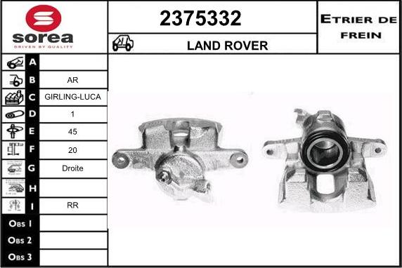 EAI 2375332 - Тормозной суппорт autosila-amz.com