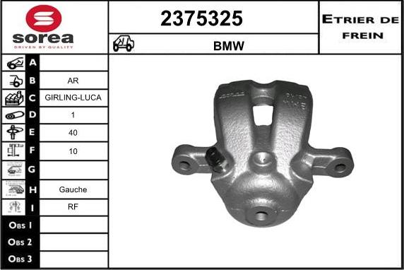 EAI 2375325 - Тормозной суппорт autosila-amz.com