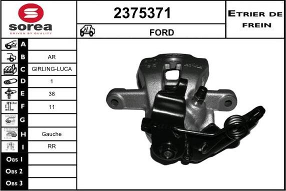 EAI 2375371 - Тормозной суппорт autosila-amz.com