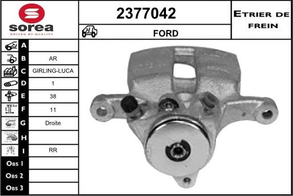 EAI 2377042 - Тормозной суппорт autosila-amz.com