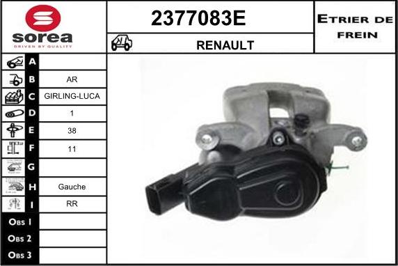 EAI 2377083E - Тормозной суппорт autosila-amz.com