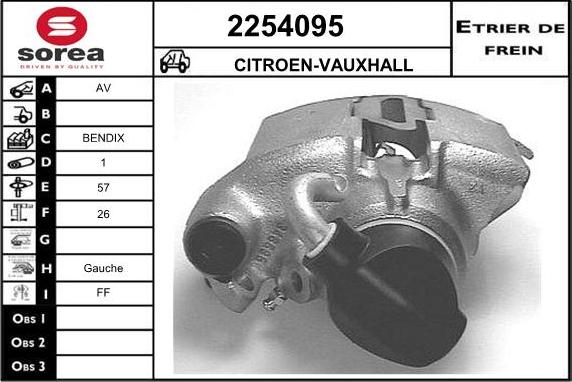 EAI 2254095 - Тормозной суппорт autosila-amz.com