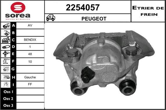 EAI 2254057 - Тормозной суппорт autosila-amz.com