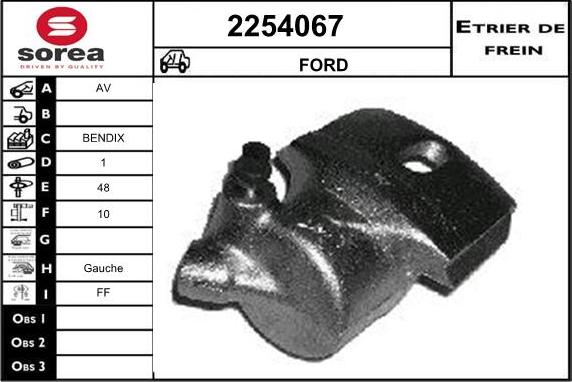 EAI 2254067 - Тормозной суппорт autosila-amz.com
