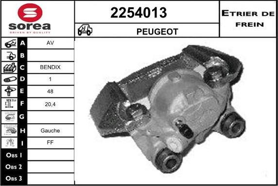 EAI 2254013 - Тормозной суппорт autosila-amz.com