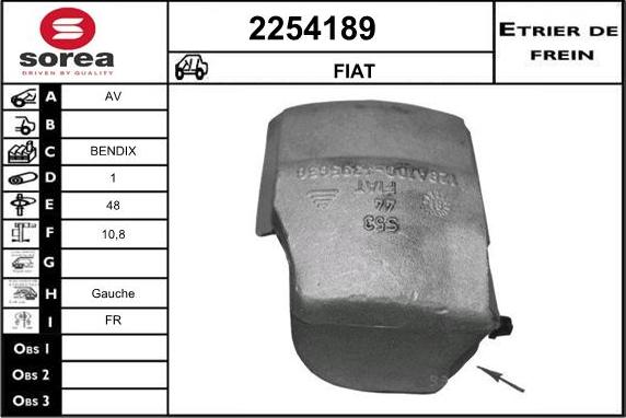 EAI 2254189 - Тормозной суппорт autosila-amz.com