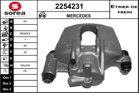 EAI 2254231 - Тормозной суппорт autosila-amz.com