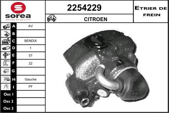 EAI 2254229 - Тормозной суппорт autosila-amz.com