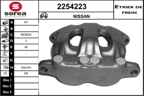 EAI 2254223 - Тормозной суппорт autosila-amz.com