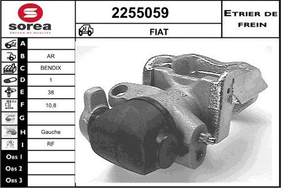 EAI 2255059 - Тормозной суппорт autosila-amz.com