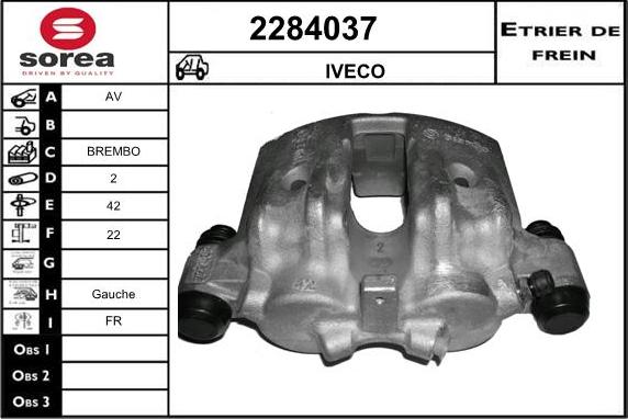 EAI 2284037 - Тормозной суппорт autosila-amz.com