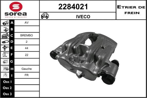 EAI 2284021 - Тормозной суппорт autosila-amz.com