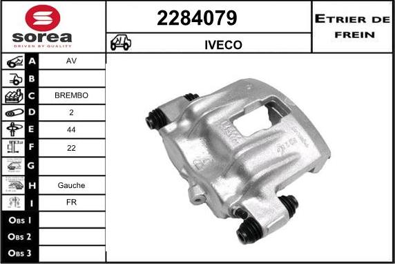 EAI 2284079 - Тормозной суппорт autosila-amz.com