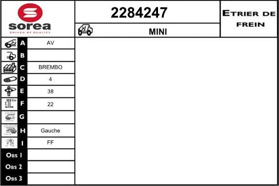 EAI 2284247 - Тормозной суппорт autosila-amz.com