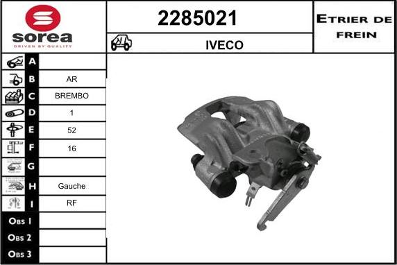 EAI 2285021 - Тормозной суппорт autosila-amz.com