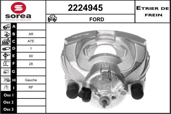 EAI 2224945 - Тормозной суппорт autosila-amz.com