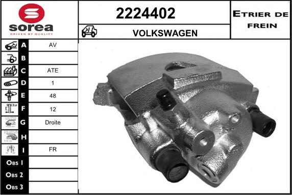 EAI 2224402 - Тормозной суппорт autosila-amz.com