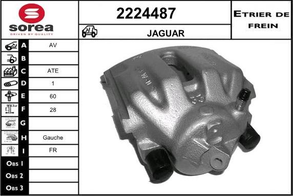 EAI 2224487 - Тормозной суппорт autosila-amz.com