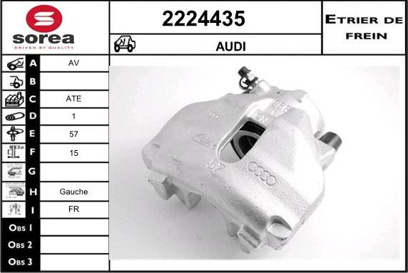 EAI 2224435 - Тормозной суппорт autosila-amz.com