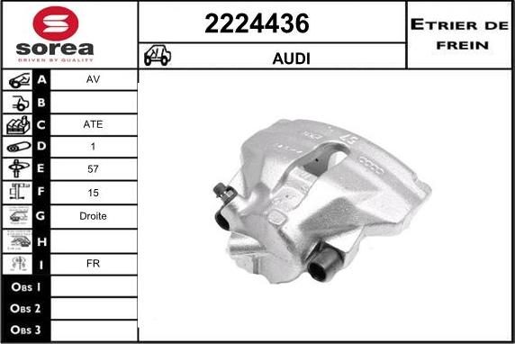 EAI 2224436 - Тормозной суппорт autosila-amz.com