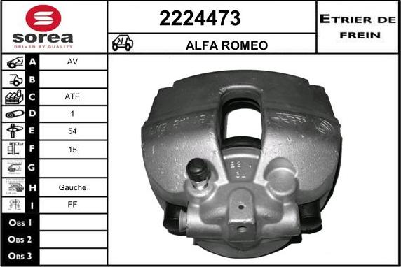 EAI 2224473 - Тормозной суппорт autosila-amz.com