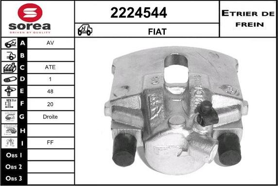 EAI 2224544 - Тормозной суппорт autosila-amz.com