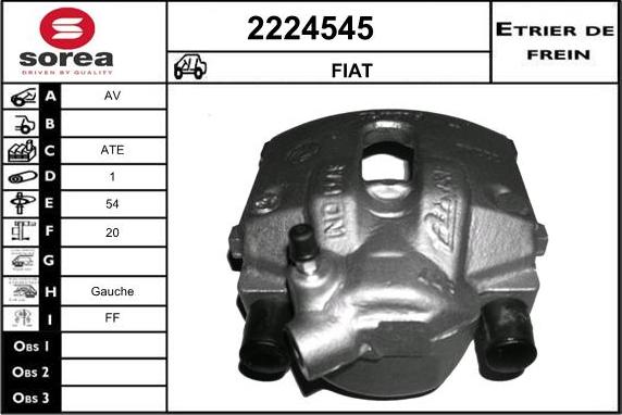 EAI 2224545 - Тормозной суппорт autosila-amz.com