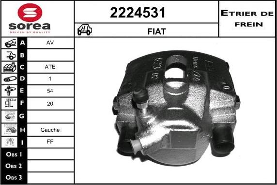 EAI 2224531 - Тормозной суппорт autosila-amz.com