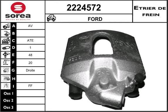 EAI 2224572 - Тормозной суппорт autosila-amz.com