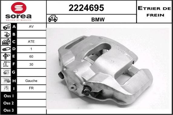 EAI 2224695 - Тормозной суппорт autosila-amz.com