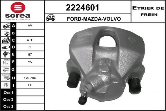 EAI 2224601 - Тормозной суппорт autosila-amz.com