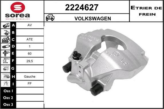 EAI 2224627 - Тормозной суппорт autosila-amz.com