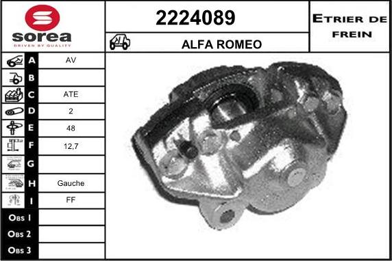 EAI 2224089 - Тормозной суппорт autosila-amz.com