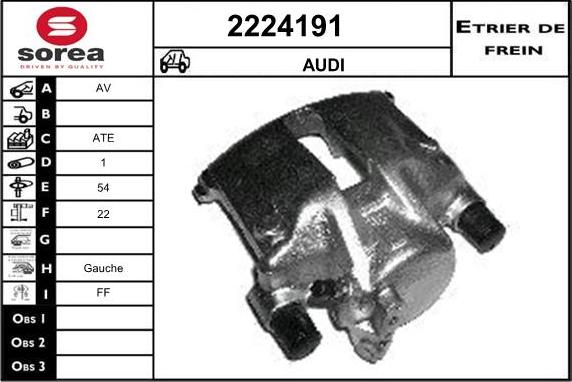 EAI 2224191 - Тормозной суппорт autosila-amz.com