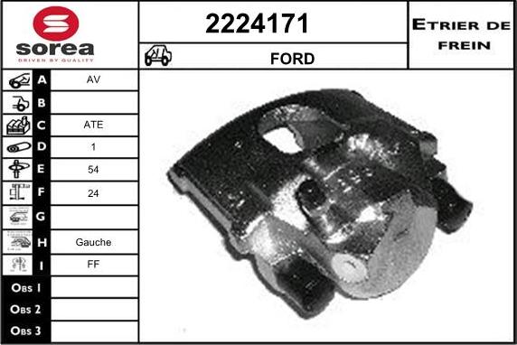 EAI 2224171 - Тормозной суппорт autosila-amz.com