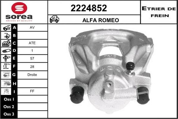 EAI 2224852 - Тормозной суппорт autosila-amz.com