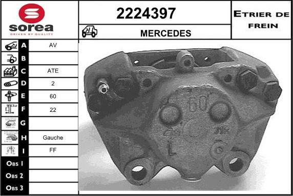 EAI 2224397 - Тормозной суппорт autosila-amz.com