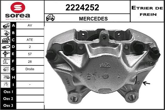 EAI 2224252 - Тормозной суппорт autosila-amz.com