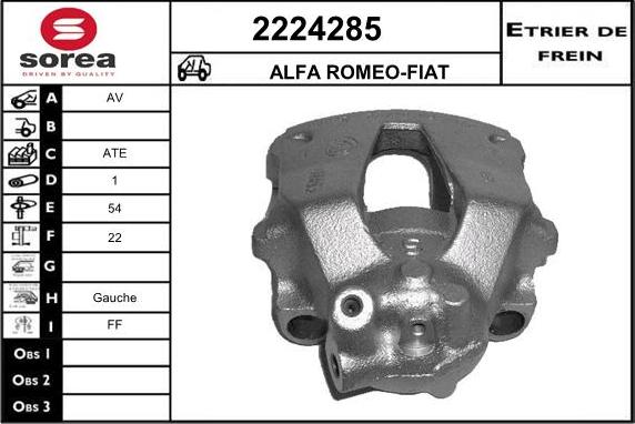 EAI 2224285 - Тормозной суппорт autosila-amz.com