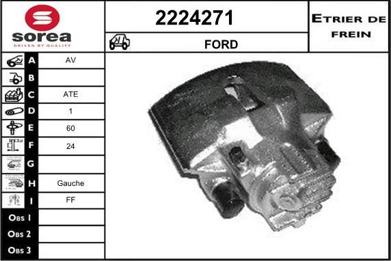 EAI 2224271 - Тормозной суппорт autosila-amz.com